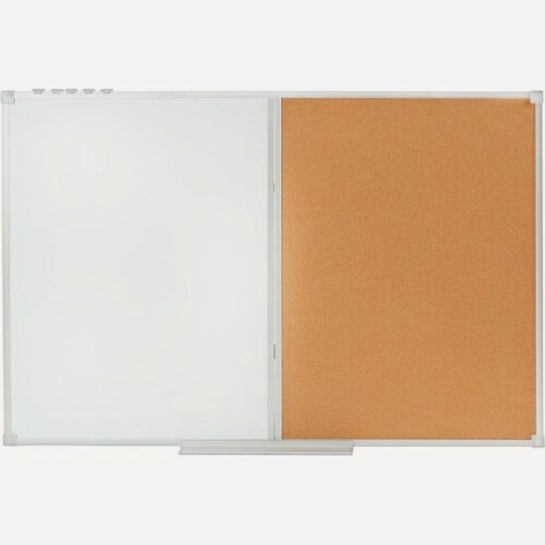 Изображение товара Доска Attache комбинированная пробк/магн-марк д/инф лак 60х90 алюм. р. Combo