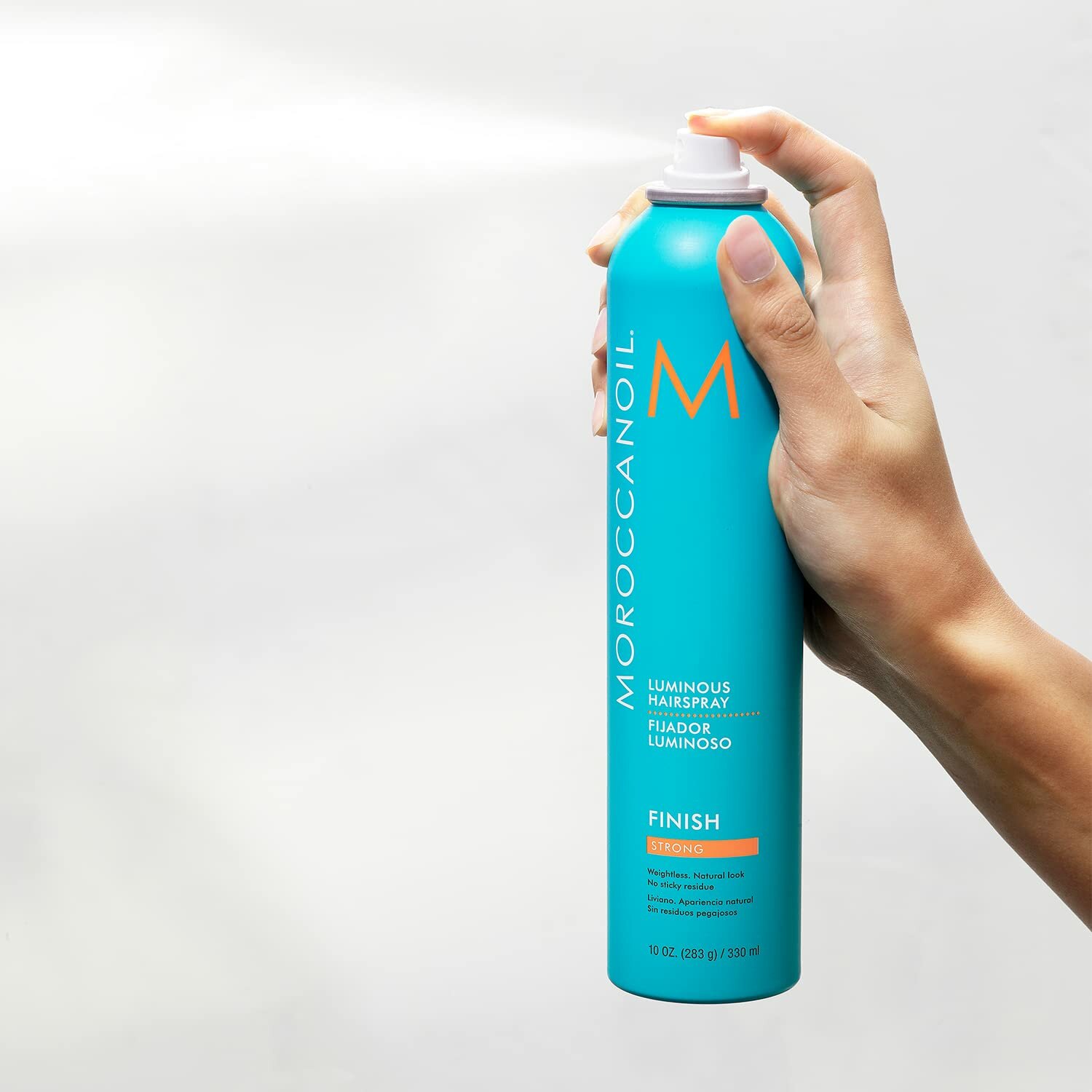 Лак для волос сильной фиксацией Moroccanoil Luminous Hairspray Strong 330мл — фото 1