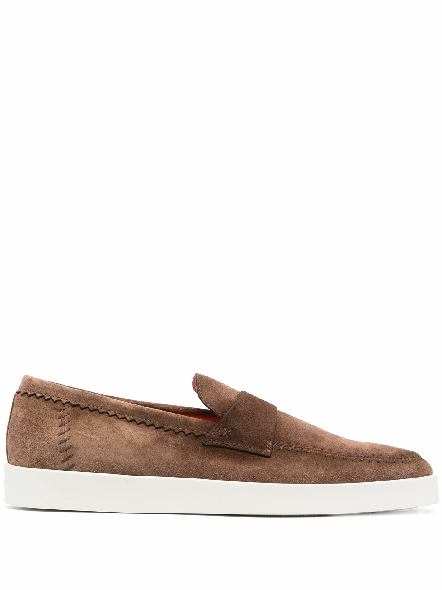 Лоферы Santoni, размер 11 UK, коричневый