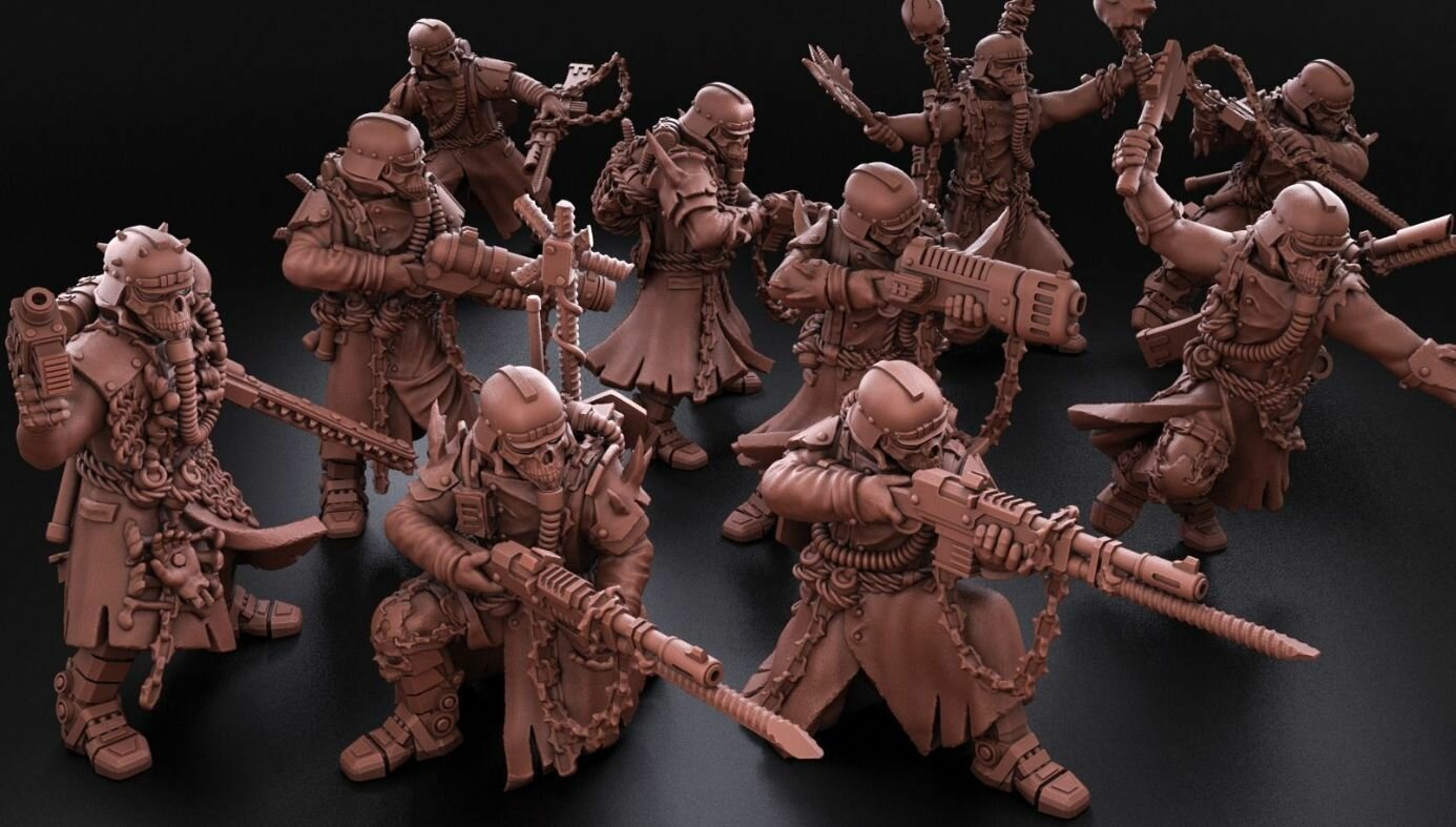 Warhammer 40000 Миниатюра Renegade Death Division Squad - Heretics