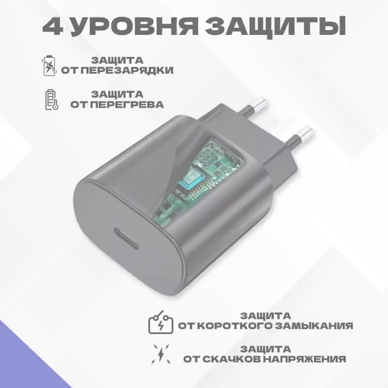 Быстрая зарядка для Samsung 45W. Travel Adapter с кабелем USB Type-C комплект, модель EP-TA845 — фото 1