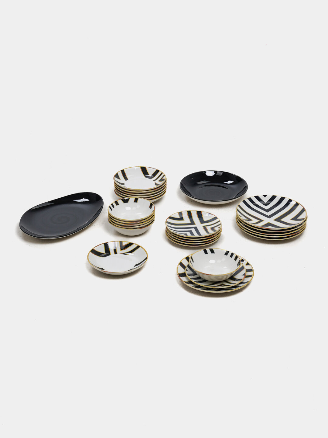 Набор тарелок фарфоровая TULU, 26 предмета, Турция