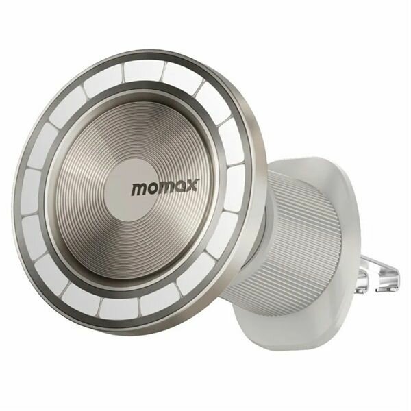 Автомобильный держатель c аромадиффузором Momax 1-Move Relaxaire Magnetic Car with Air Freshener - Natural Titanium Chroma