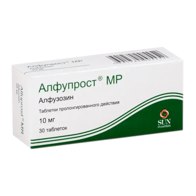 Алфупрост МР таблетки с пролонг высвобождением 10 мг 30 шт