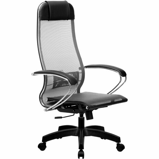 Кресло компьютерное МЕТТА 4 MPRU  подл 131 осн 001 серый серый