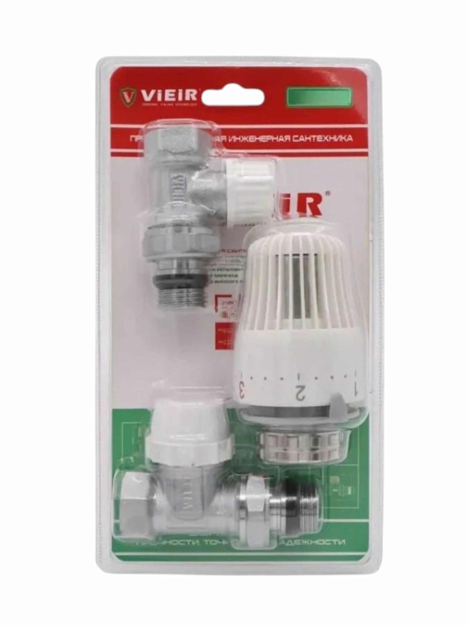 Комплект терморегулирующий для радиаторов 1/2 ViEiR VR393 прямой