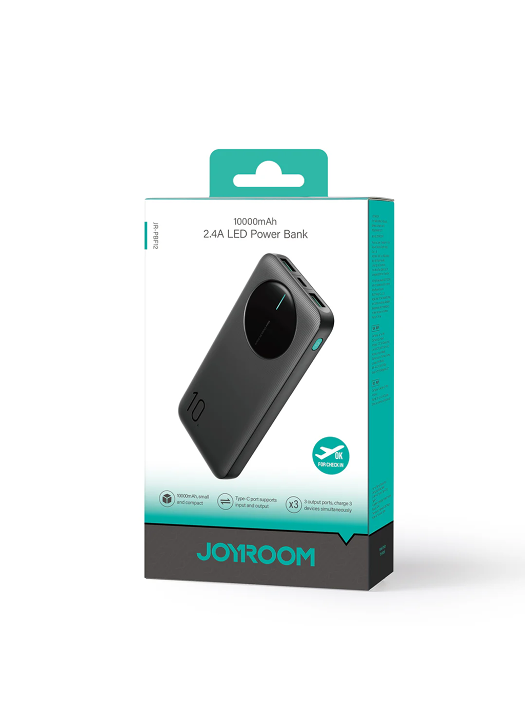 Аккумулятор внешний Joyroom PBF12, для зарядки смартфонов и планшетов