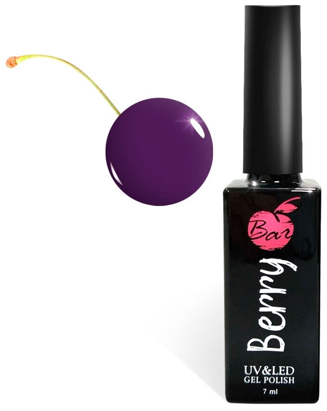 JessNail Гель-лак Berry Bar 7 мл , Оттенок фиолетового 0339