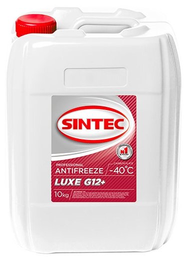 Sintec Антифриз Luxe -40°C G12+ (Красный), 10 л