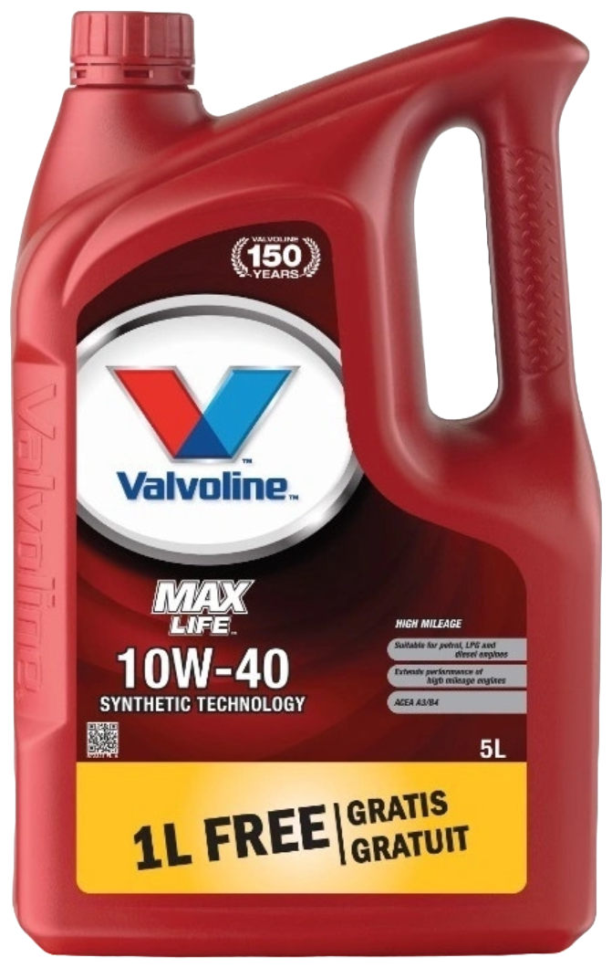 Масло Valvoline MAXLIFE 10W40 5л