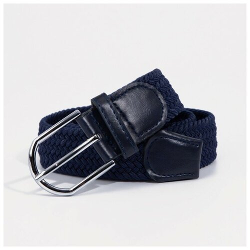 фото Ремень детский, ширина 3 см, пряжка металл, цвет тёмно-синий mikimarket