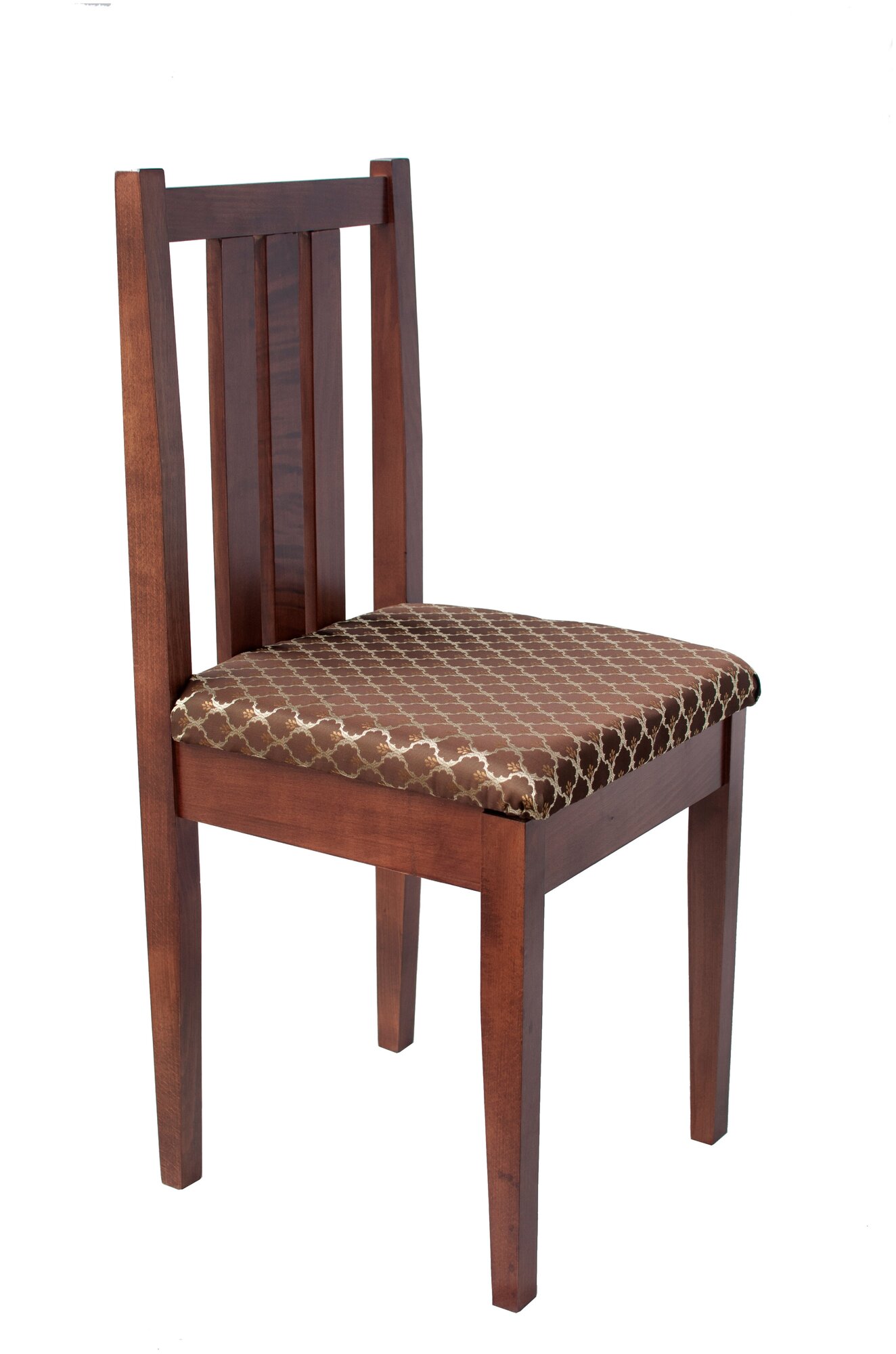 Деревянный стул для кухни из массива бука Ника 1 шт, цвет орех - фотография № 1