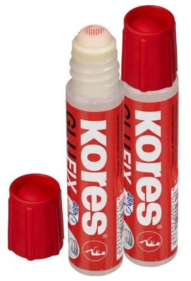 Клей канцелярский Kores 30г с силиконовым аппликатором 20238