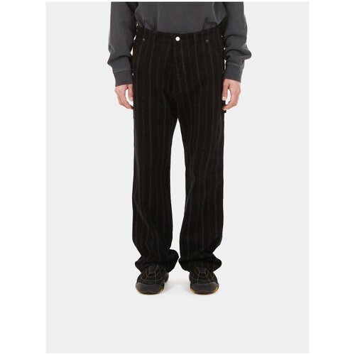 фото Брюки lmc striped carpenter pants, черный, m lmc - lost management cities