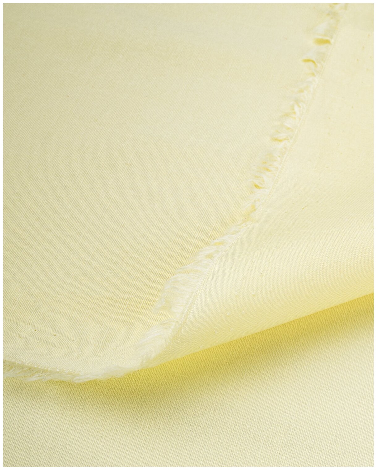 Ткань для шитья и рукоделия Поплин-стрейч однотонный 1 м * 145 см, желтый 004