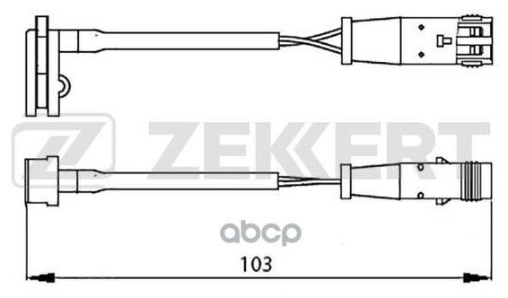 Bs-8019 Zekkert Датчик Износа Тормозных Колодок Zekkert арт. BS-8019