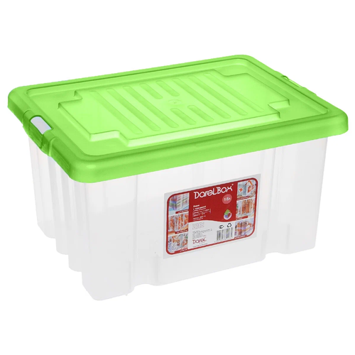 Контейнер для хранения Darel Plastic ЯФ0118, 40х41х21 см, зелeный