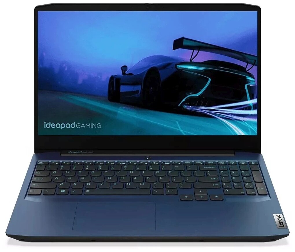 15.6" Ноутбук Lenovo IdeaPad Gaming 3 Gen 5 15IMH05 1920x1080, Intel Core i5 10300H 2.5 ГГц, RAM 8 ГБ, DDR4, SSD 512 ГБ, NVIDIA GeForce GTX 1650 Ti, без ОС, 81Y40099RK, Chameleon Blue