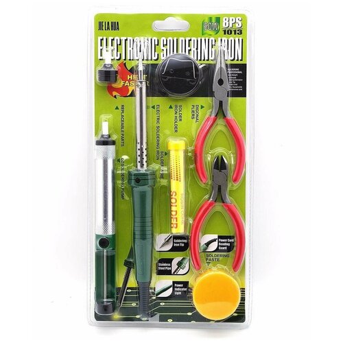 Паяльник электрический 1013 набор для пайки 8 предметов 60Вт 118100₽