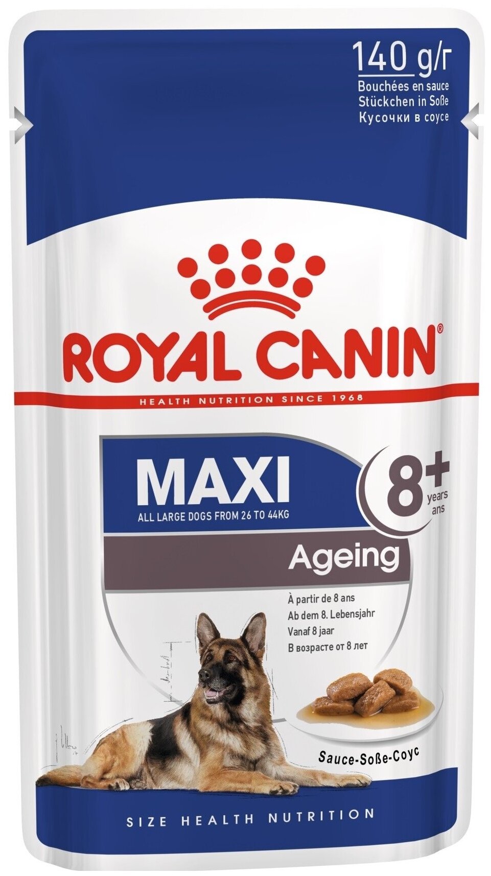 Влажный корм для собак Royal Canin Maxi Ageing 8+ 10 шт. х 140 г (в соусе)