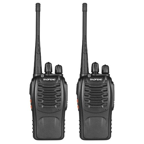 Рация Baofeng BF-888s Черная Портативная радиостанция Баофенг для охоты и рыбалки с аккумулятором на 1500 мАч и радиусом до 7 км UHF IP54 124000₽