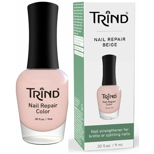 TRIND Укрепитель для ногтей бежевый / Nail Repair Beige (Color 6) 9 мл trind лак nail repair natural 9 мл