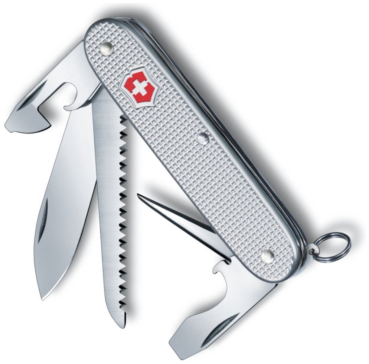 Нож перочинный Victorinox Farmer Alox (0.8241.26) 93мм 9функций серебристый карт.коробка - фото №12