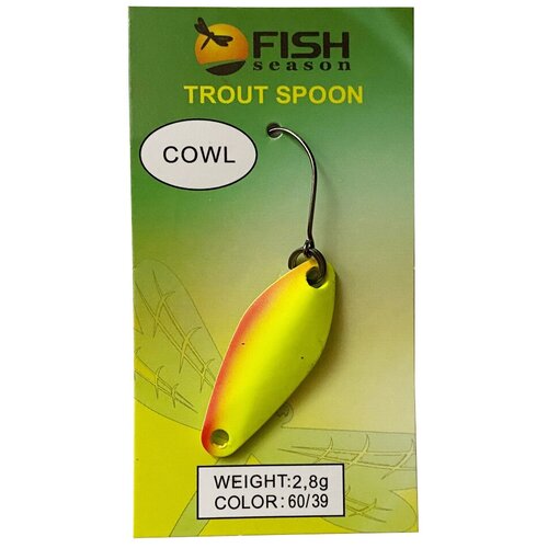 фото Блесна форелевая fish season cowl, 2.8g , цвет-39 , 1шт/уп