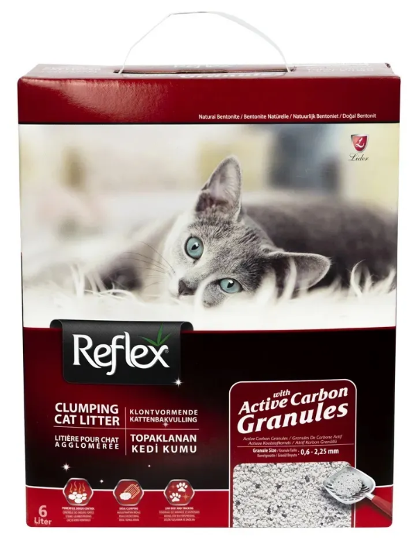 Наполнитель LIDER PETFOOD Комкующийся бентонитовый Reflex для кошачьего туалета сверхпрочное комкование 6 л - фотография № 3