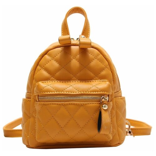 Рюкзак , коричневый, желтый новинка 2021 рюкзаки из искусственной кожи высокого качества рюкзак женский дорожный рюкзак школьные сумки для девочек подростков сумка н