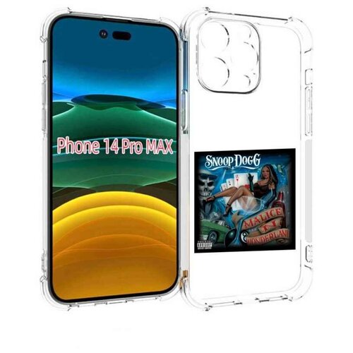 Чехол MyPads Snoop Dogg MALICE N WONDERLAND для iPhone 14 Pro Max задняя-панель-накладка-бампер