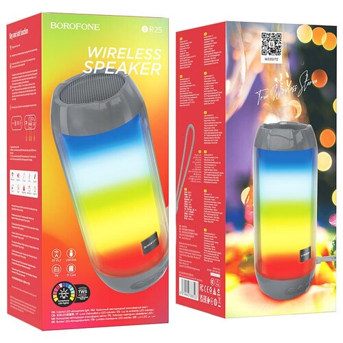 Портативная акустика колонка беспроводная BR25 BOROFONE серый 124000₽