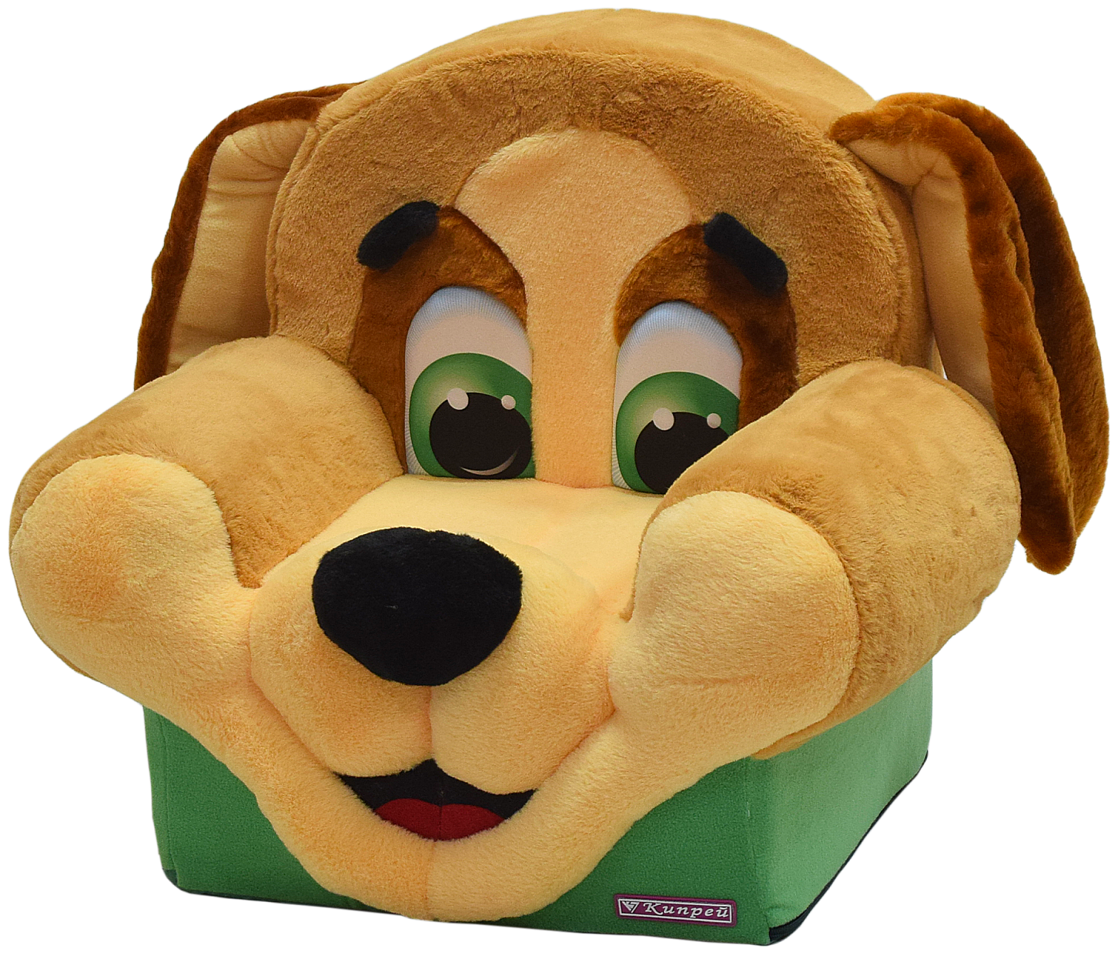 Кресло Игрушка "Собака Маленькая", размер: 55х50х37 см. (ШВГ), материал ткани: флис, оксфорд, наполнитель: эластичный пенополиуретан.