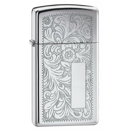 Оригинальная бензиновая зажигалка ZIPPO Slim® Venetian® 1652 с покрытием High Polish Chrome оригинальная бензиновая зажигалка zippo slim® venetian® 1652b с покрытием high polish brass