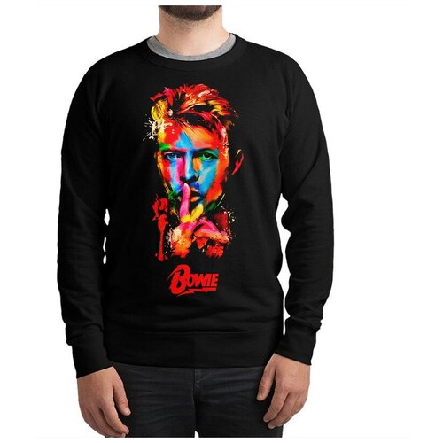 Свитшот Dream Shirts Дэвид Боуи - David Bowie Мужской Черный 48 Размер