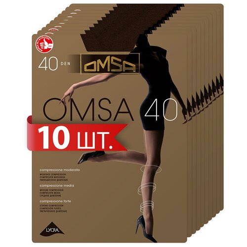 Колготки женские Omsa OMSA 40 Caramello 4 (спайка 10 шт.)