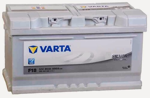 Изображение товара Аккумулятор автомобильный Varta Silver Dynamic F18 SLI 85 А/ч 800 A обр. пол. низкий Евро авто (315x175x175) 585200