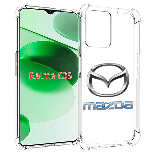 Чехол MyPads mazda-мазда-4 мужской для Realme C35 / Narzo 50A Prime задняя-панель-накладка-бампер