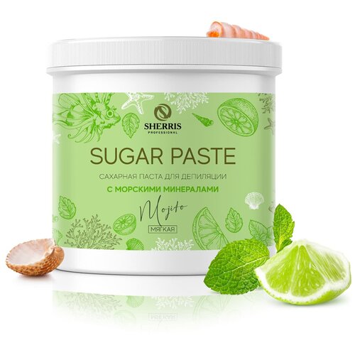 Сахарная паста с минералами SHERRIS «Мохито» Мягкая, 800 гр