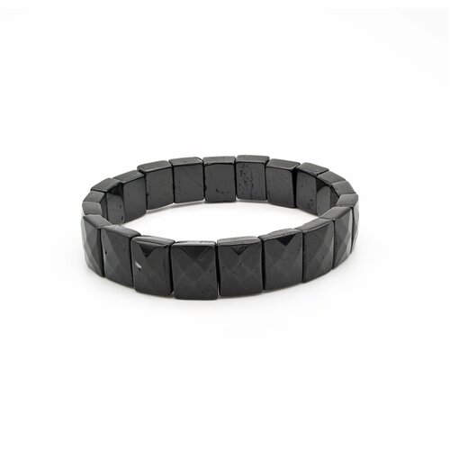 Браслет, турмалин черный, размер 18.5 см, диаметр 5.9 см, черный браслет турмалин размер 15 7 см черный