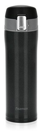 9625 FISSMAN Термокружка 450мл, цвет черный (нерж. сталь)
