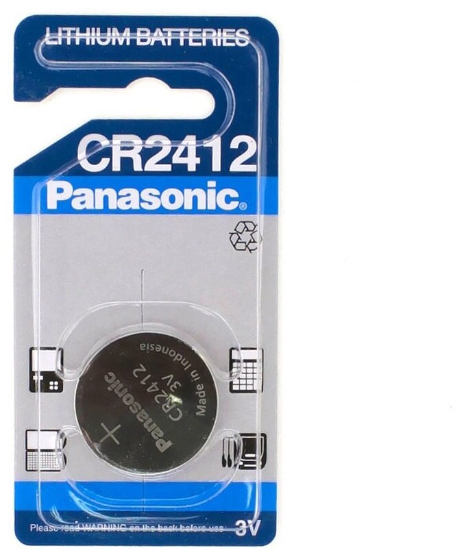 Батарейка литиевая Panasonic CR2412 BL-1 (3V)