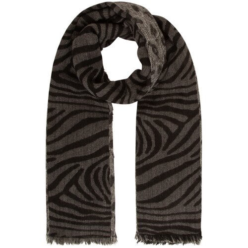 APART, шарф женский, цвет: серо-черный, размер: ONESIZE