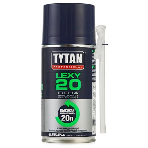 Пена монтажная бытовая Tytan Professional Lexy 20, всесезонная, 300 мл