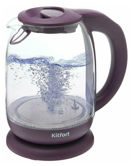 Чайник электрический KITFORT , 2200Вт, голубой - фото №17