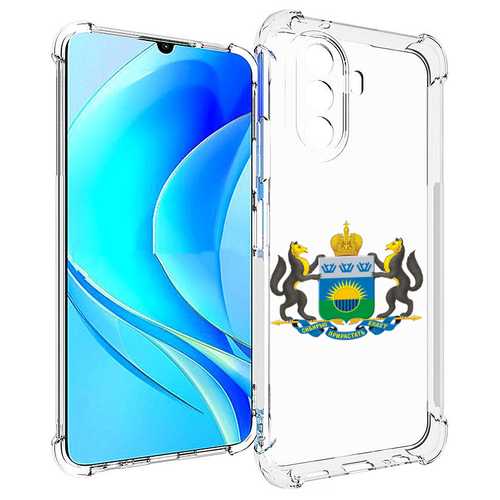 Чехол MyPads герб-тюменская-область для Huawei Nova Y70 / Nova Y70 Plus (MGA-LX9N) / Huawei Enjoy 50 задняя-панель-накладка-бампер чехол mypads флаг герб туркменистан 1 для huawei nova y70 nova y70 plus mga lx9n huawei enjoy 50 задняя панель накладка бампер