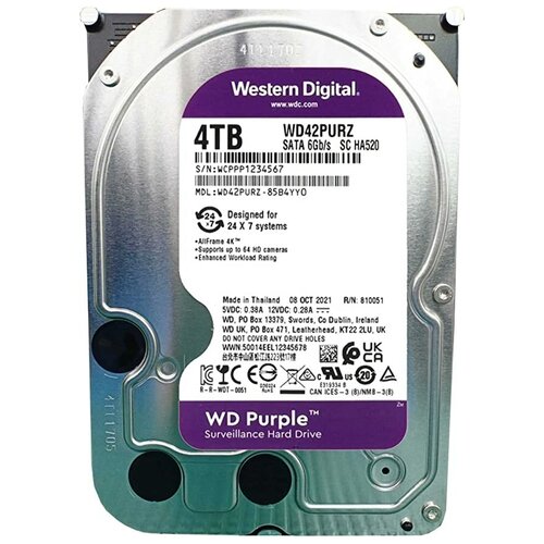 Жесткий диск Western Digital WD Purple 4 TB