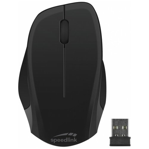 PC Мышь беспроводная Speedlink Ledgy Mouse Silent, black-black (SL-630015-BKBK) мышь speedlink беспроводная ledgy