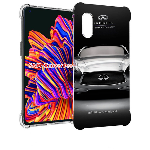 Чехол MyPads infiniti-инфинити-1 для Samsung Galaxy Xcover Pro 1 задняя-панель-накладка-бампер