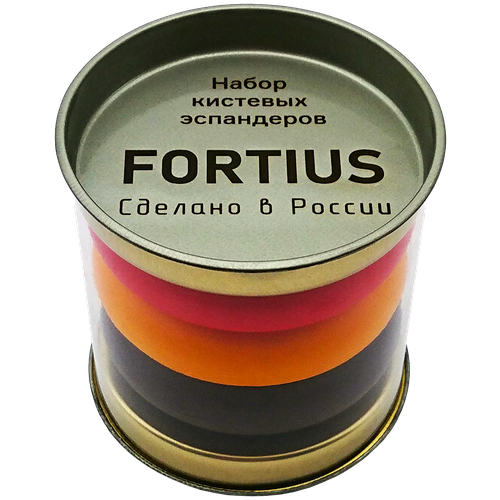 фото Набор кистевых эспандеров "fortius", 3 шт. в тубусе